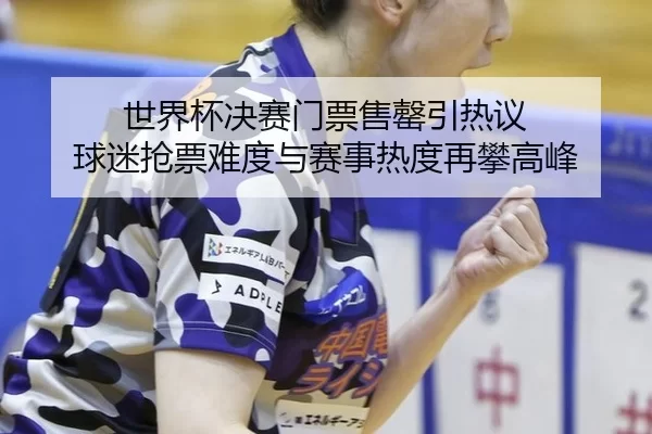 世界杯决赛门票售罄引热议 球迷抢票难度与赛事热度再攀高峰